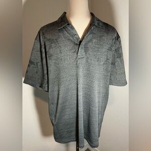 Tommy Bahama Men's Gray Polo Golf Shirt Size Medium Gray